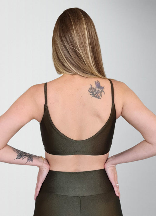 Top Spirit Light Alcinha Costas V Oliva