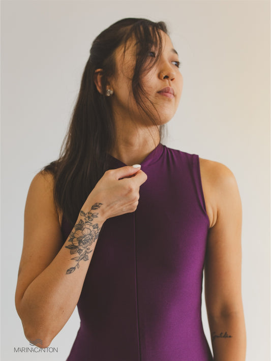 Macação Spirit Pilates com Zíper Amora