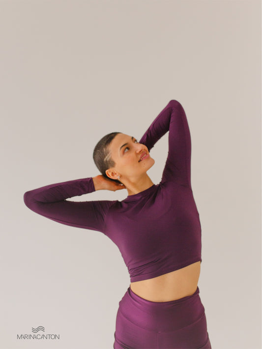 Cropped Breathe Manga Longa Amora