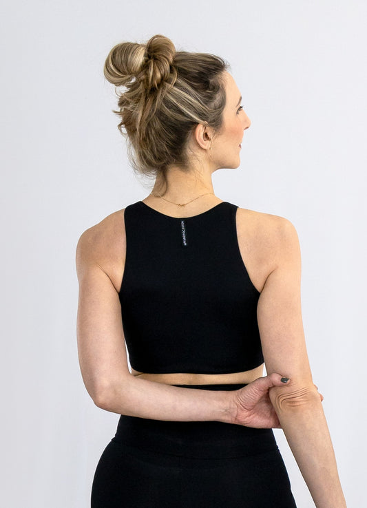 Top Cropped Bio Light Regata Clássicos Preto