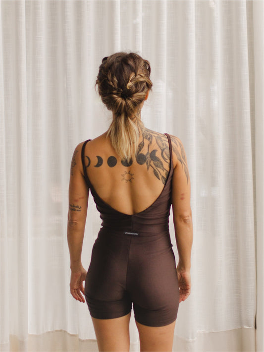 Macaquinho Spirit Alcinha Costas V Café