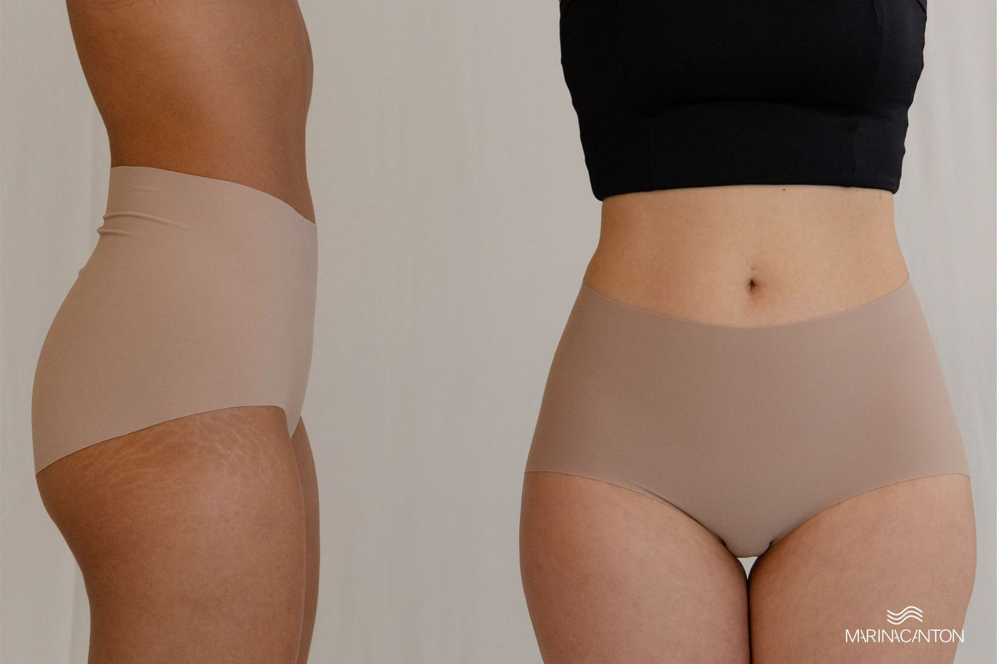 Calcinha Pele, Hot Pants, Sem Costura - Cor: chocolate