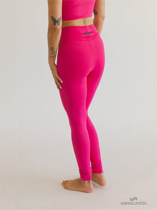 Legging Bio Light Cós Alongado com Shorts Interno Colors Rosa Choque