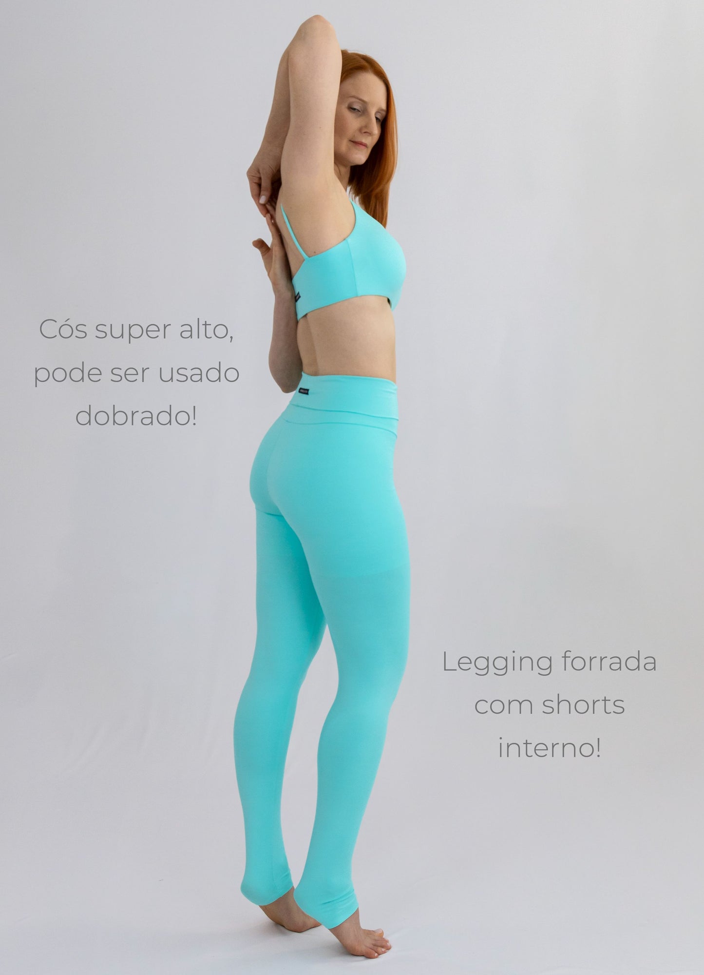 Legging Bio Light Cós Alongado com Shorts Interno Acqua