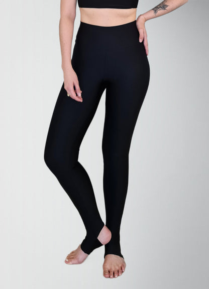 Legging Spirit Cintura Alta com Pézinho Preto