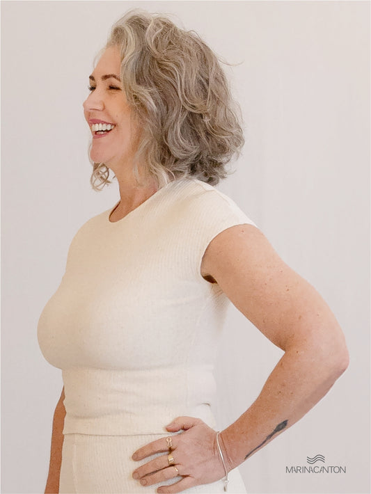 Blusa Cropped Semear Canelado Linho