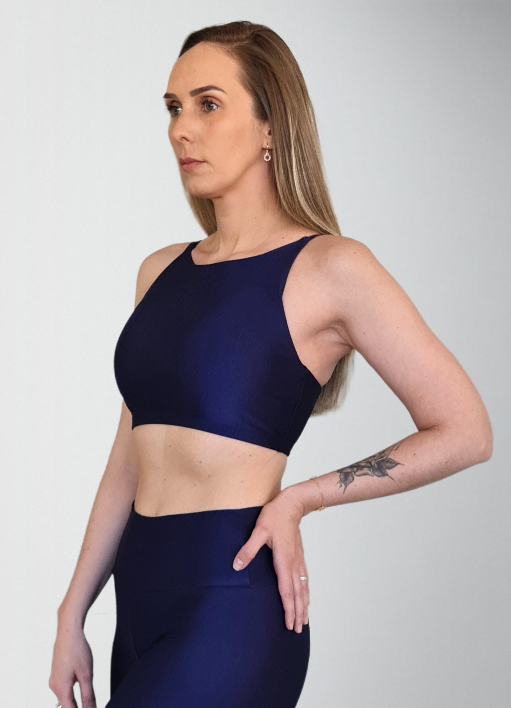 Top Spirit Alça Cruzada Marinho