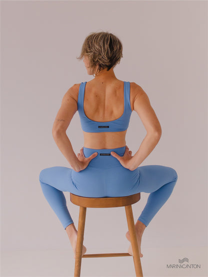 Legging Bio UP Compress Cintura Alta Azul Índigo