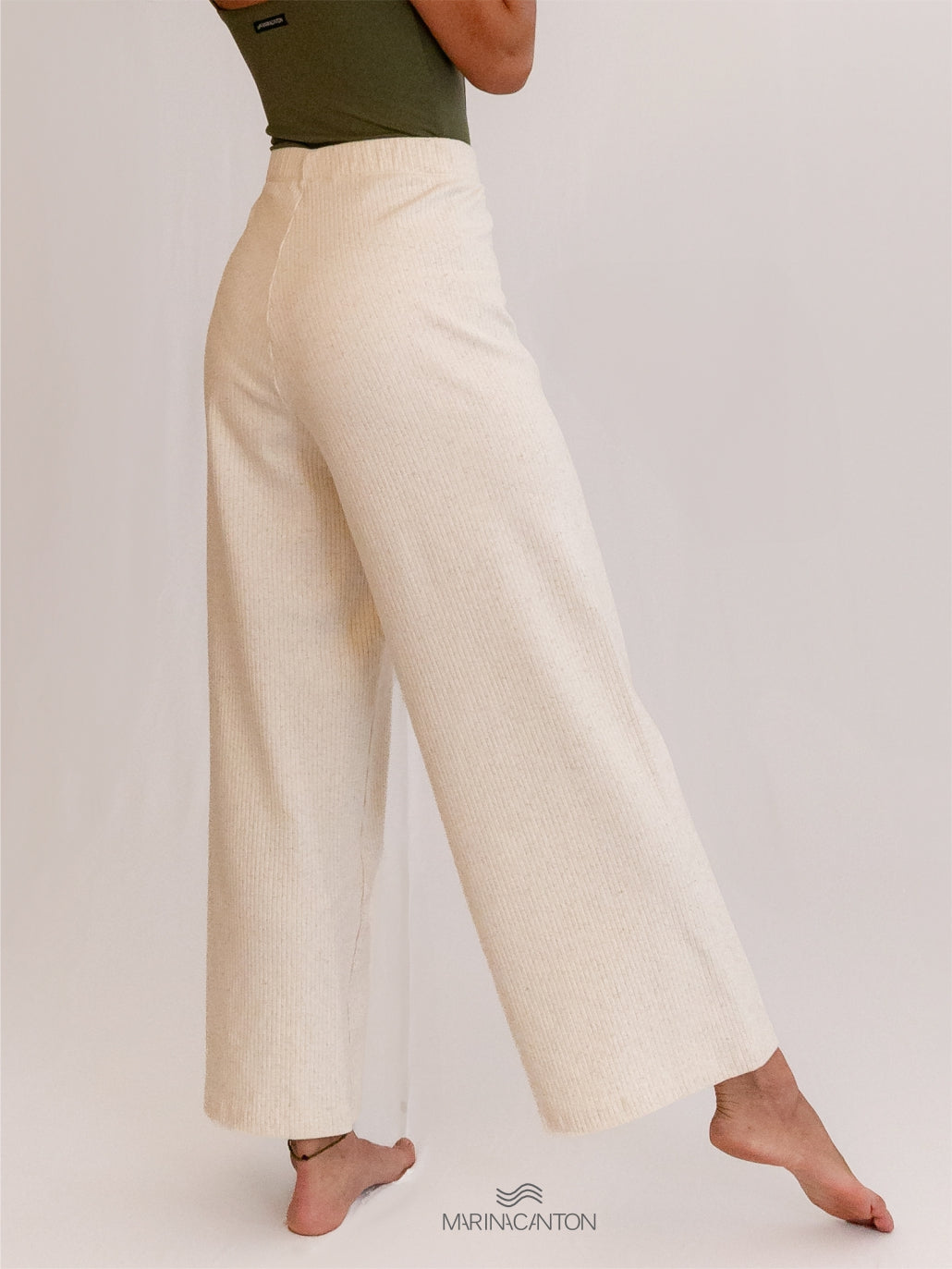 Calça Pantacourt Semear Canelado Linho