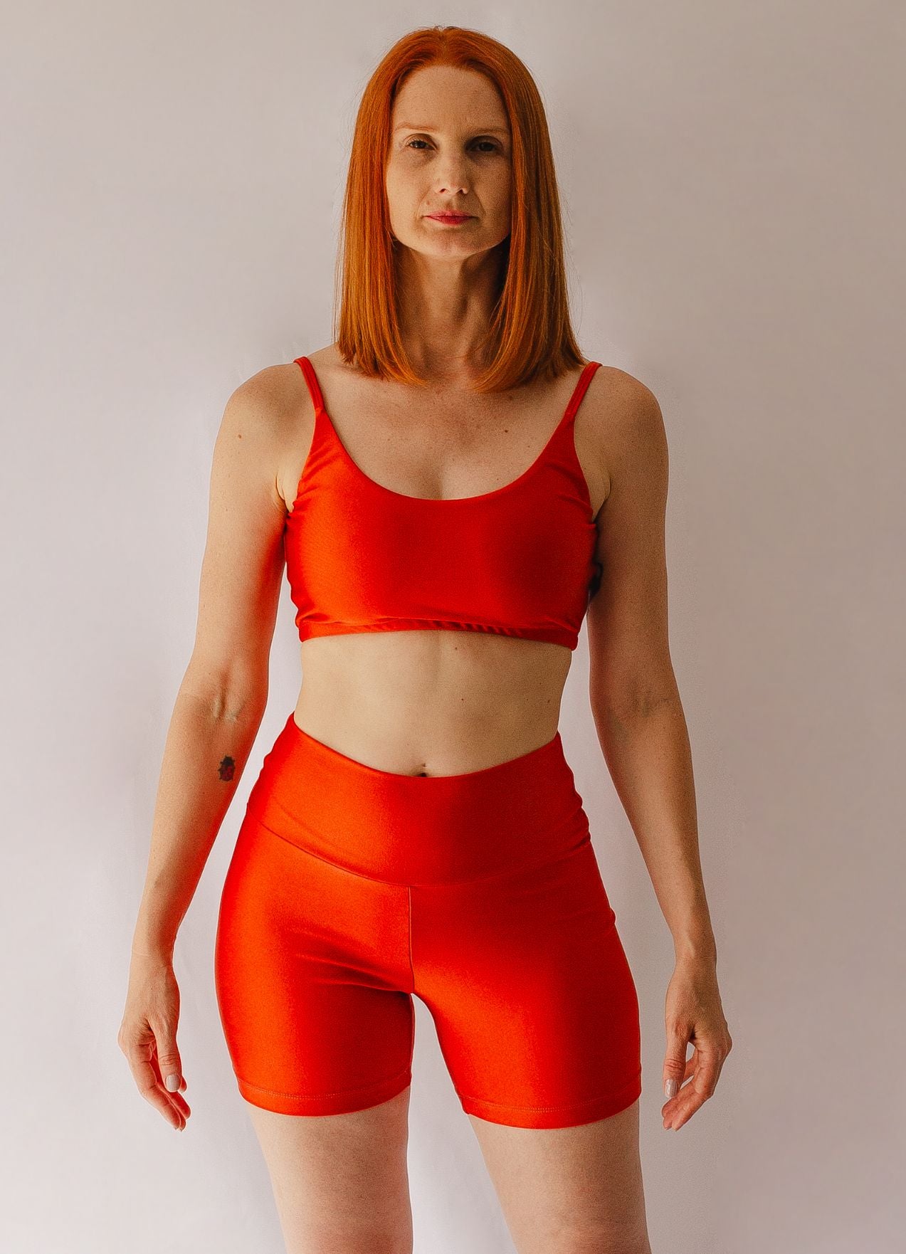 Shorts Spirit Light Cintura Alta Páprica