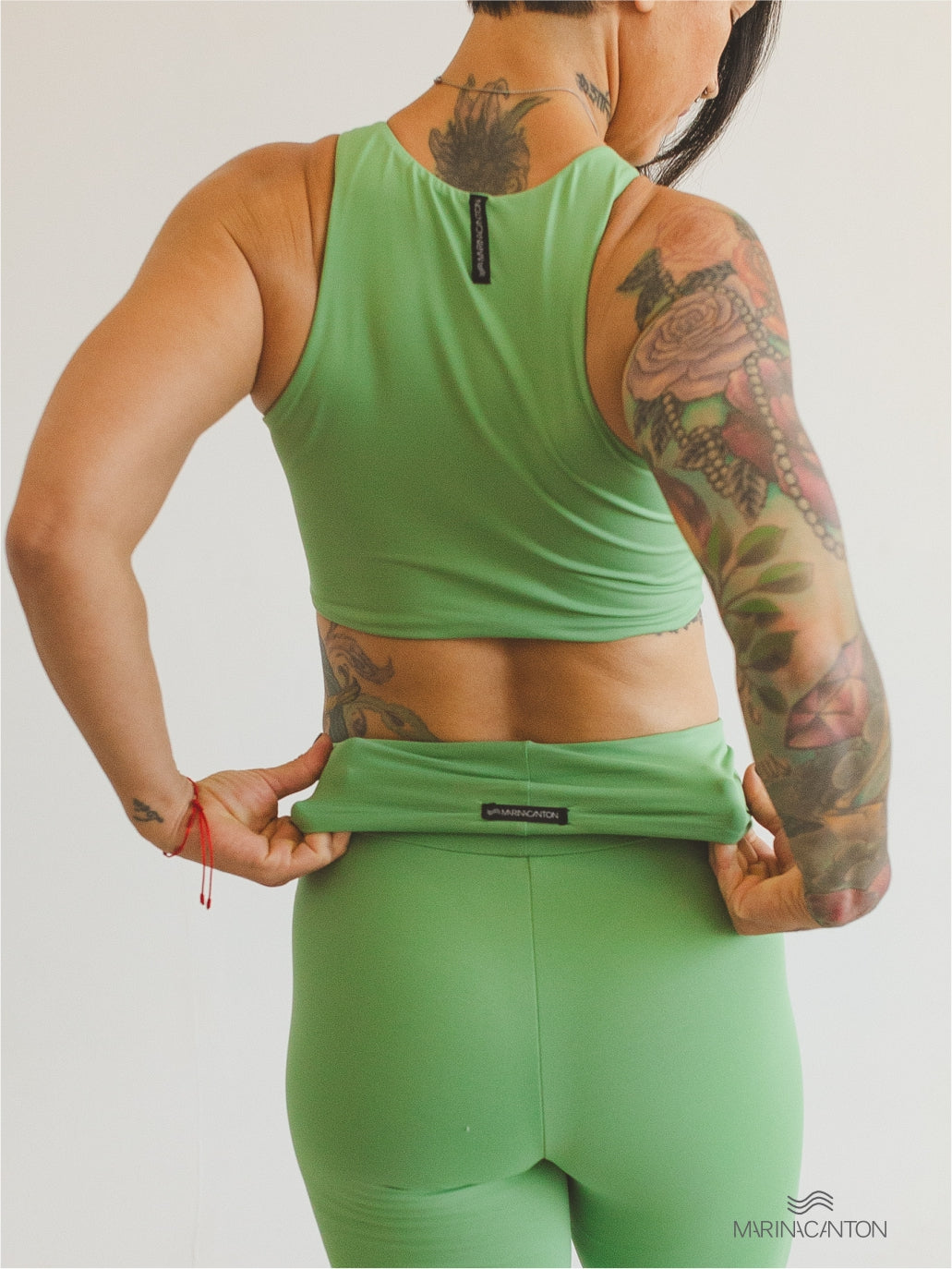 Top Cropped Bio Light Regata Colors Verde Sálvia