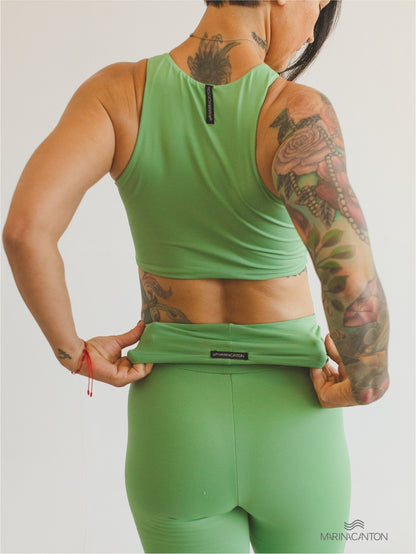 Top Cropped Bio Light Regata Colors Verde Sálvia
