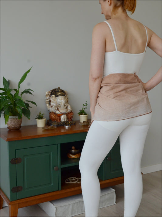 Toalha de Ajuste 100% Algodão com Tingimento Artesanal - Degradê Terra