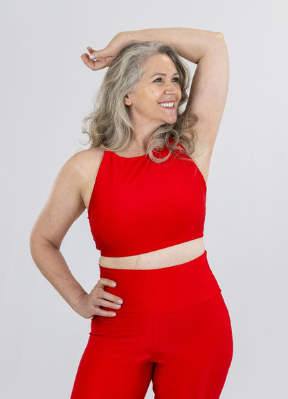 Top Spirit Light Alça Cruzada Vermelho
