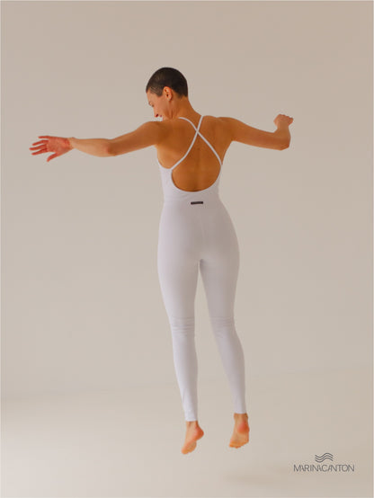 Macacão Bio UP Compress Alça Cruzada Branco