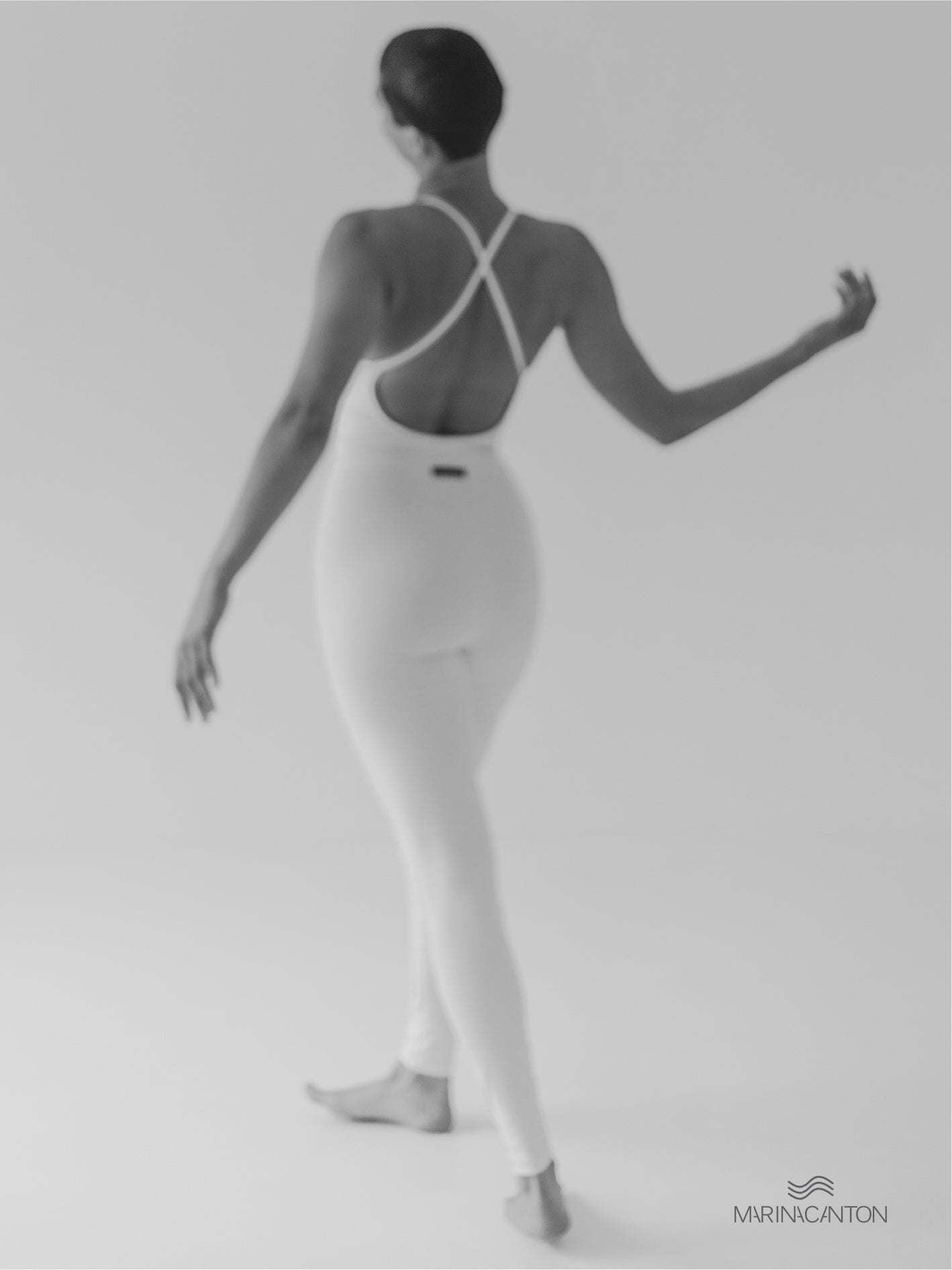 Macacão Bio UP Compress Alça Cruzada Branco