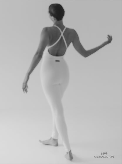 Macacão Bio UP Compress Alça Cruzada Branco