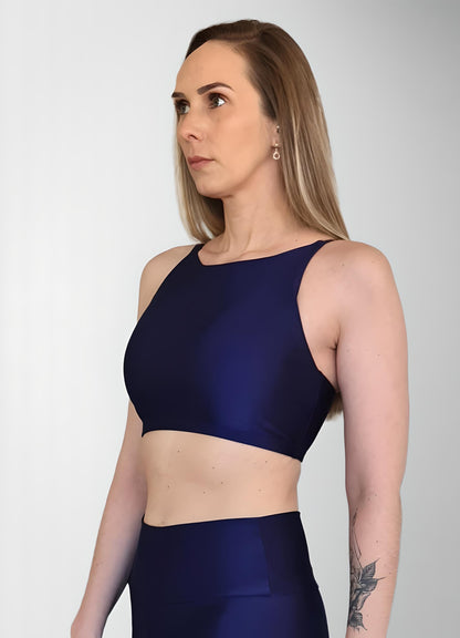 Top Spirit Alça Cruzada Marinho