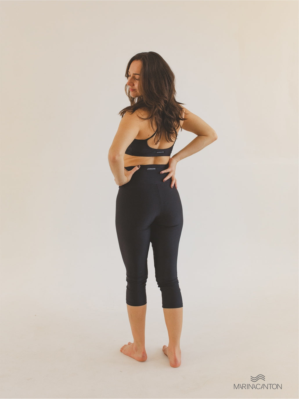 Legging Capri Spirit Cintura Alta Preto