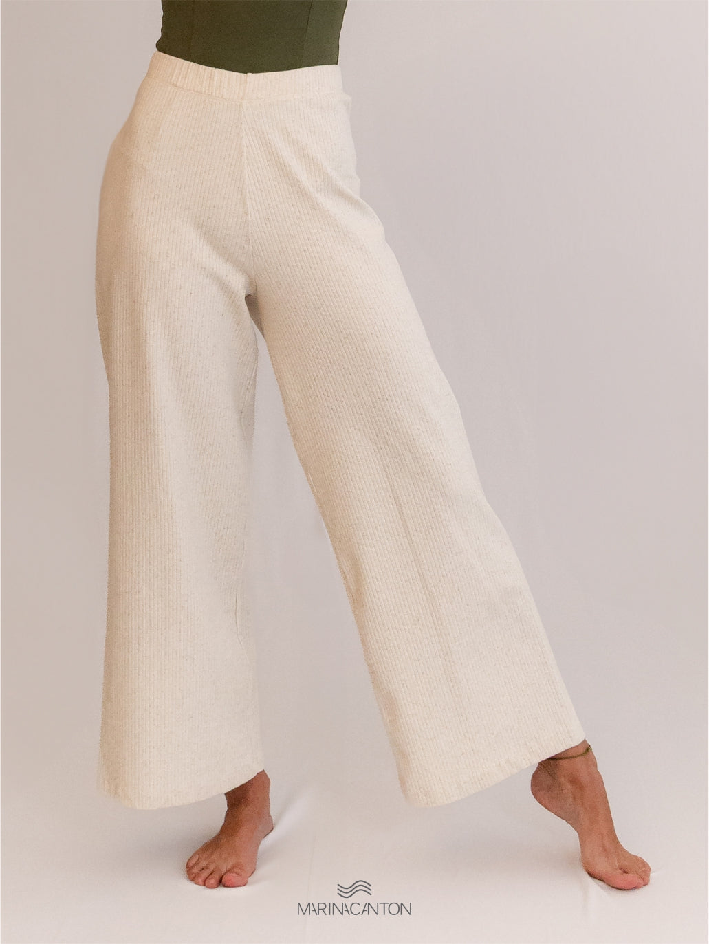 Calça Pantacourt Semear Canelado Linho