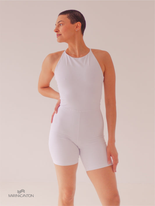 Macaquinho Bio UP Compress Alça Cruzada Branco