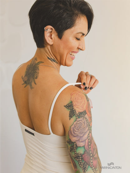 Body Maiô Bio Light Duplo de Alcinha Clássicos Off White