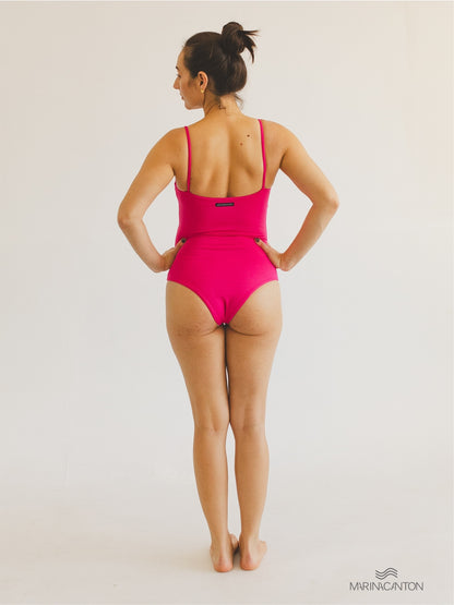 Body Maiô Bio Light Duplo de Alcinha Colors Rosa Choque