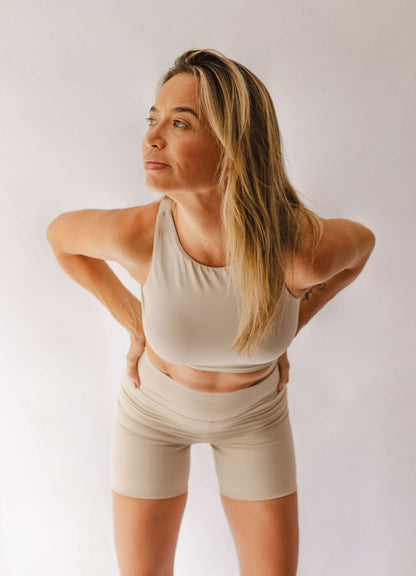 Bermuda Bio Up Compress Cintura Alta Nevada