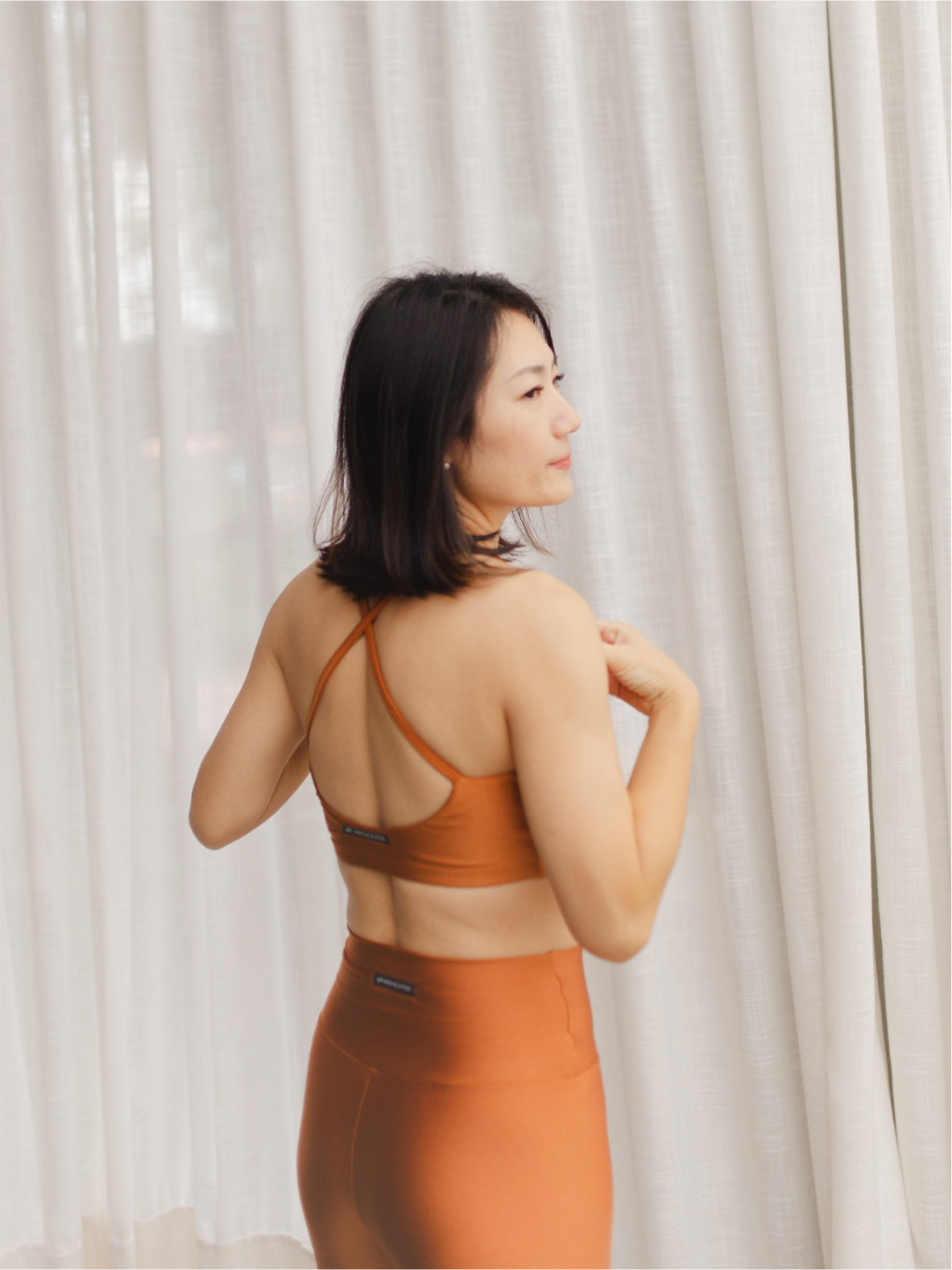 Top Spirit Alça Cruzada Cobre