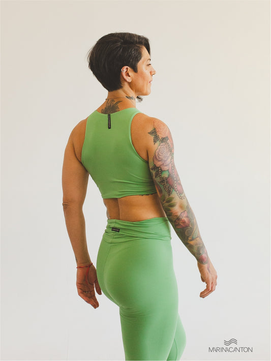 Top Cropped Bio Light Regata Colors Verde Sálvia