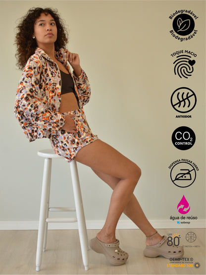 Conjunto Bio Light  Jaqueta + Shorts Flow Estampado
