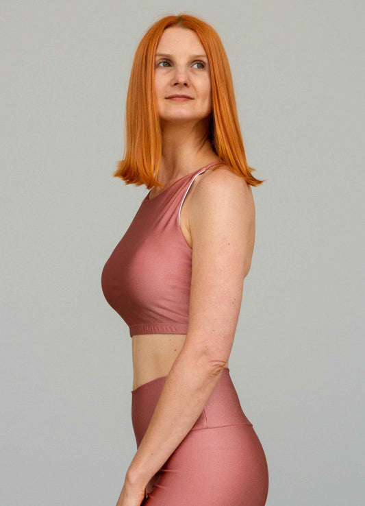 Top Spirit Alça Cruzada Rose