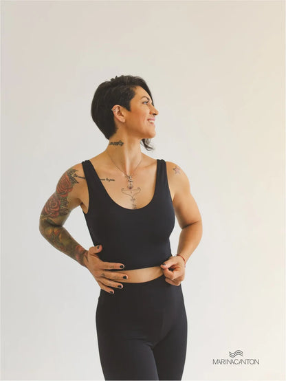 Cropped Bio UP Compress Confort Preto