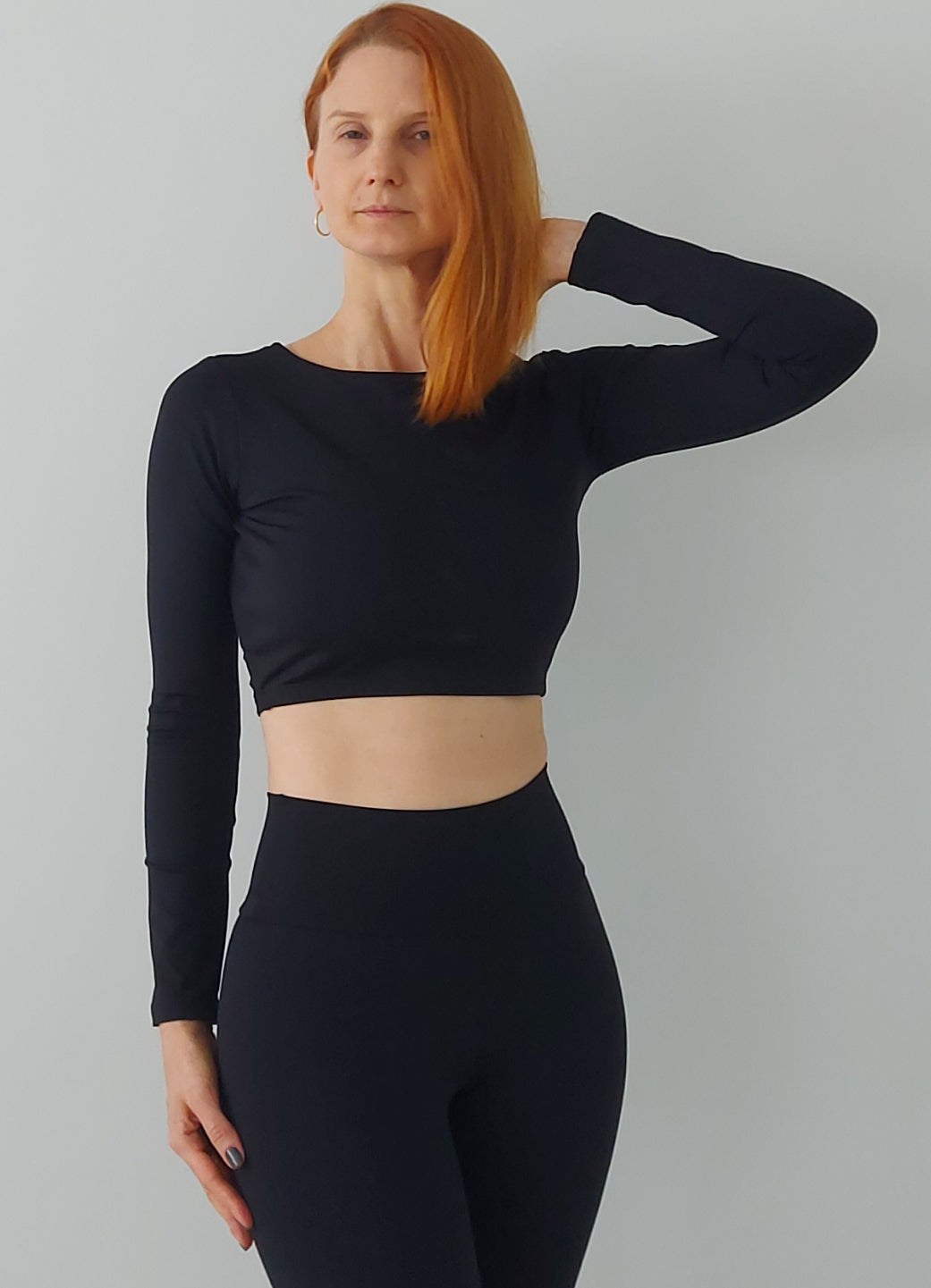 Top Bio Light Manga Longa Clássicos Preto