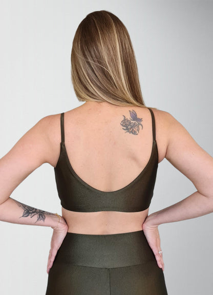 Top Spirit Light Alcinha Costas V Oliva