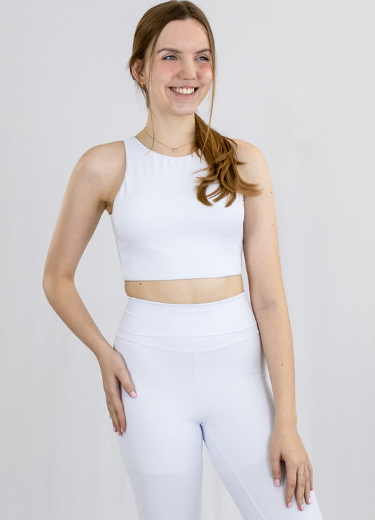Top Cropped Bio Light Regata Clássicos Branco