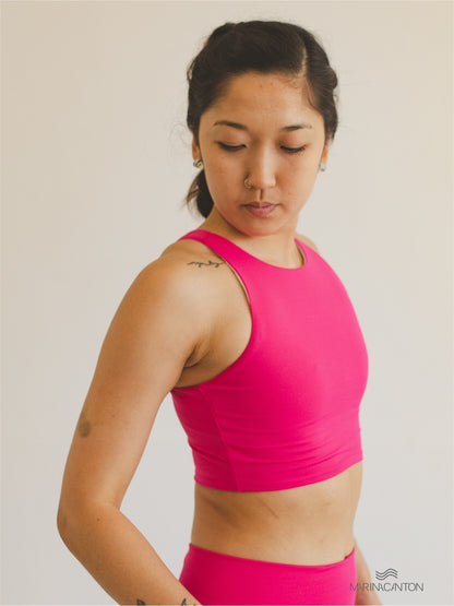 Top Cropped Bio Light Regata Colors Rosa Choque