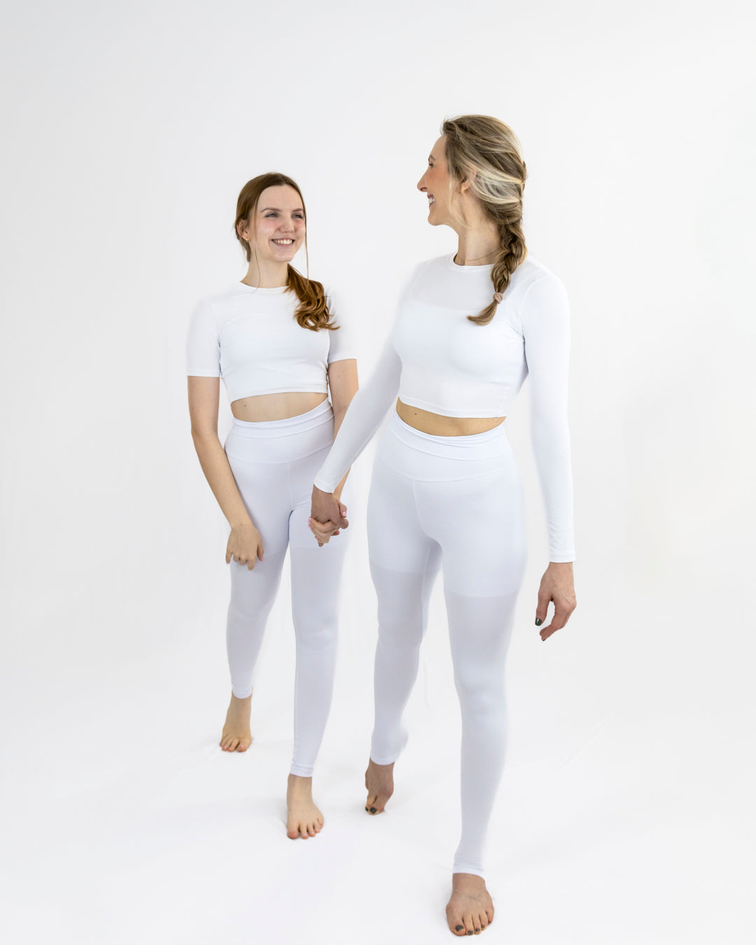 Cropped Breathe Manga Longa Branco