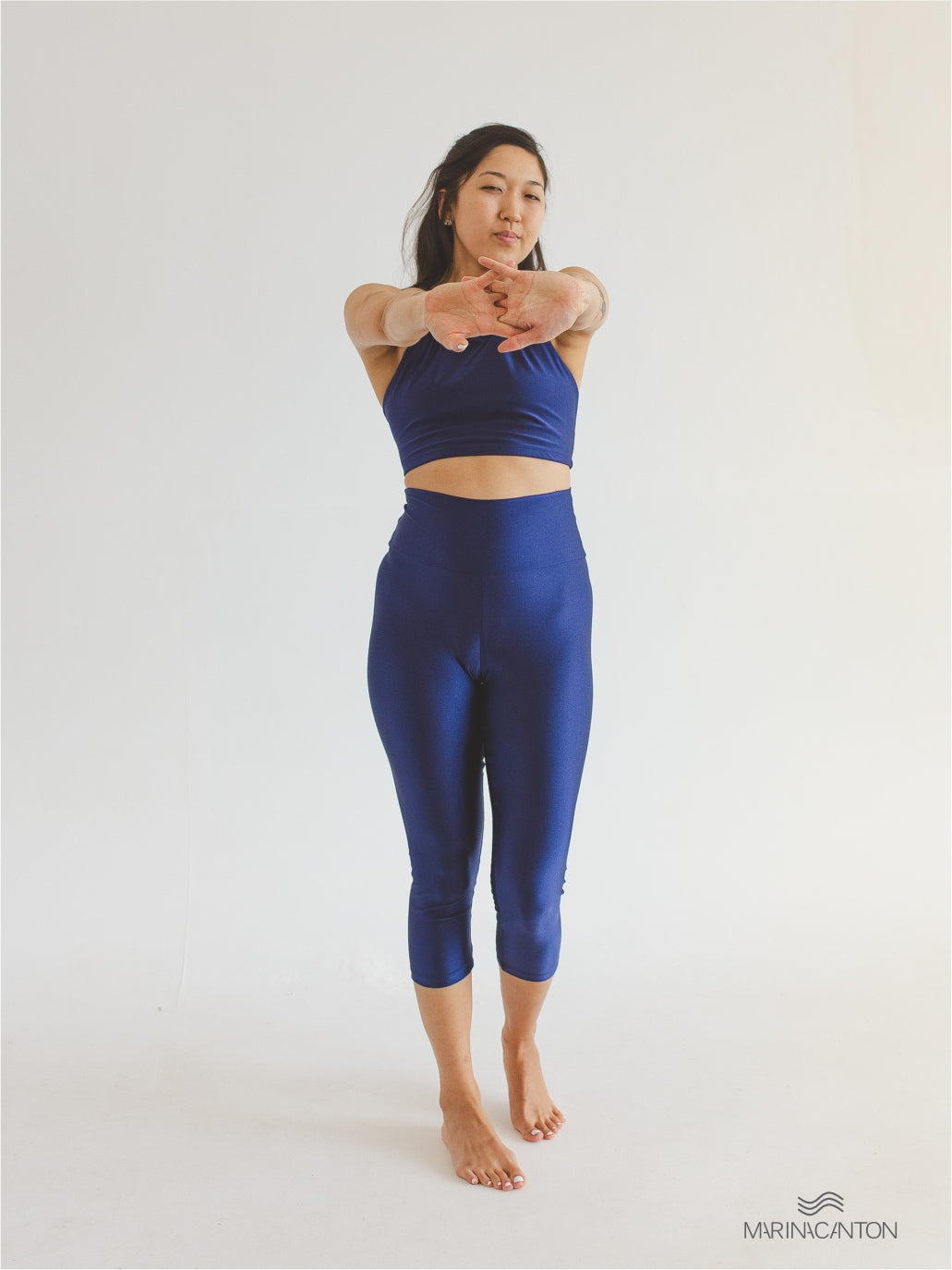 Legging Capri Spirit Cintura Alta Marinho