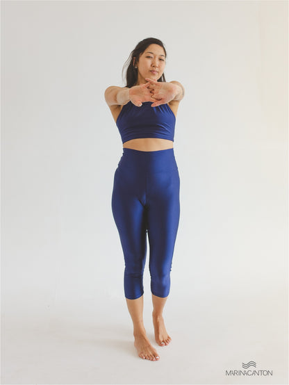 Legging Capri Spirit Cintura Alta Marinho