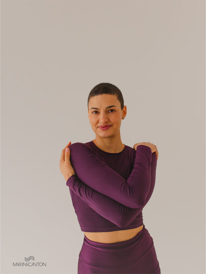 Cropped Breathe Manga Longa Amora