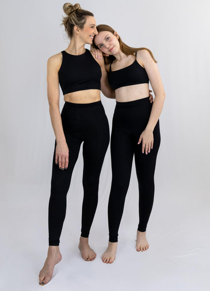 Legging Bio Light Cós Alongado com Shorts Interno Clássicos Preto