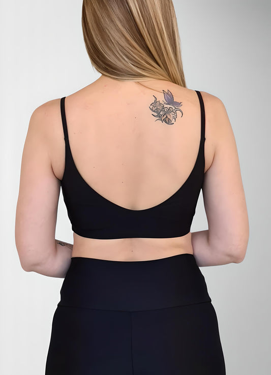 Top Spirit Alcinha Costas V Preto