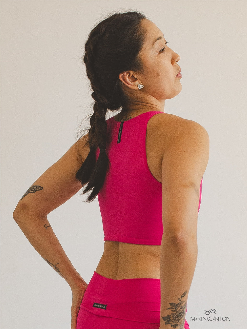 Top Cropped Bio Light Regata Colors Rosa Choque