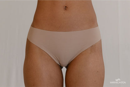 Calcinha Pele, Tanga, Sem Costura - Cor: chocolate