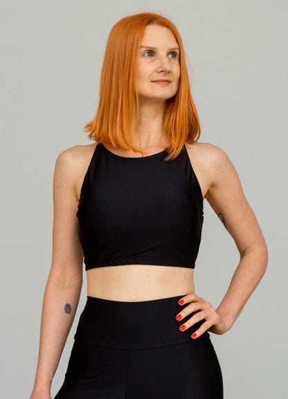 Top Spirit Alça Cruzada Preto