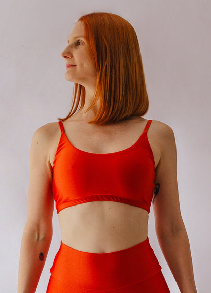 Top Spirit Light Alcinha Costas V Páprica