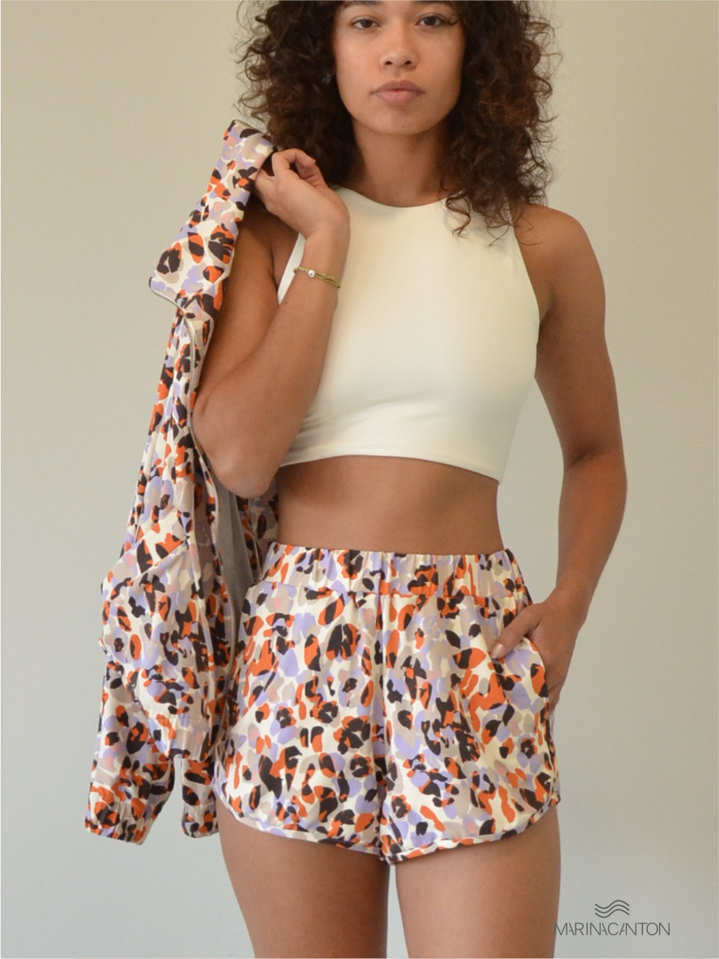 Conjunto Bio Light  Jaqueta + Shorts Flow Estampado