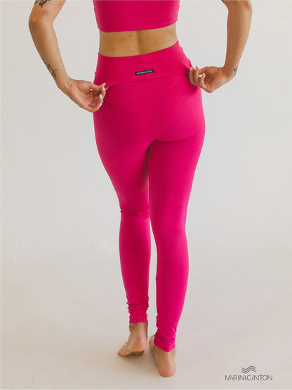 Legging Bio Light Cós Alongado com Shorts Interno Colors Rosa Choque