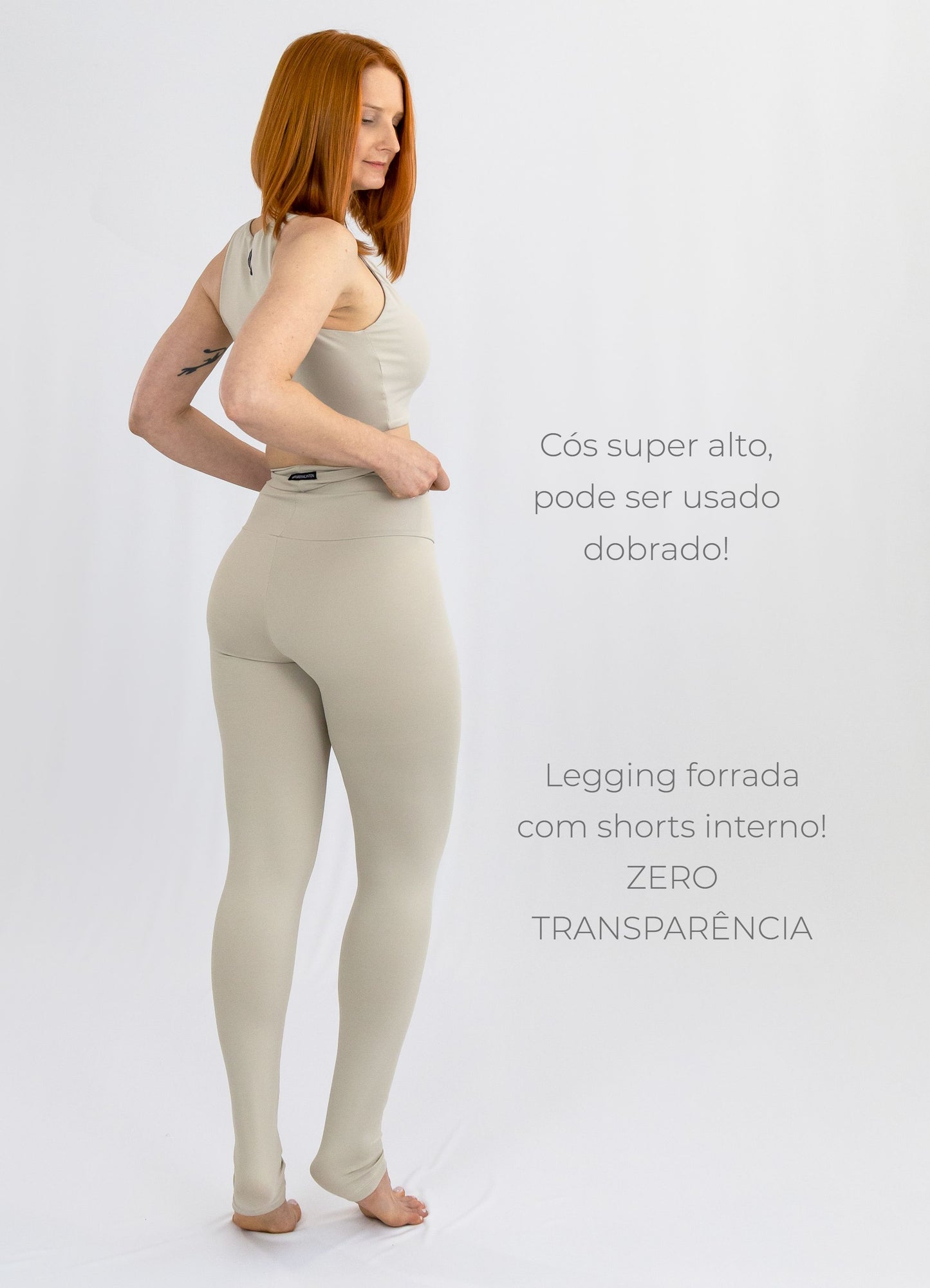 Legging Bio Light Cós Alongado com Shorts Interno Clássicos Nevada